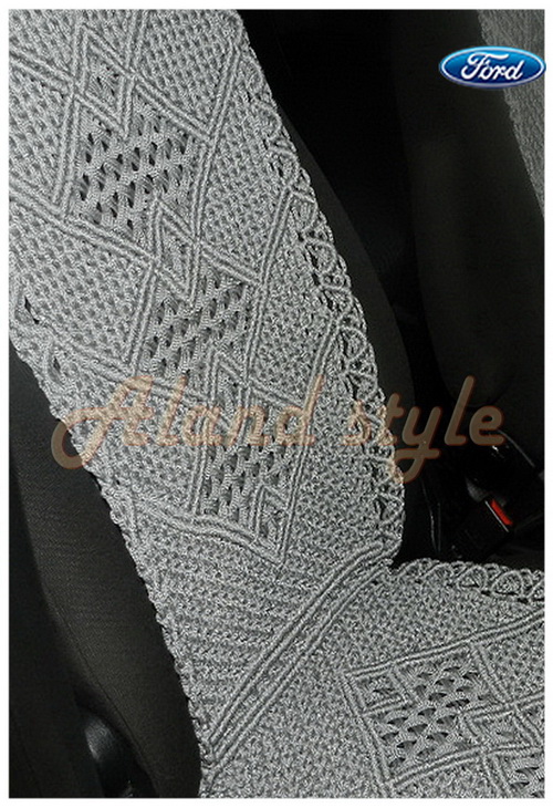 Оригинальный подарок водителю - плетеные накидки серого цвета