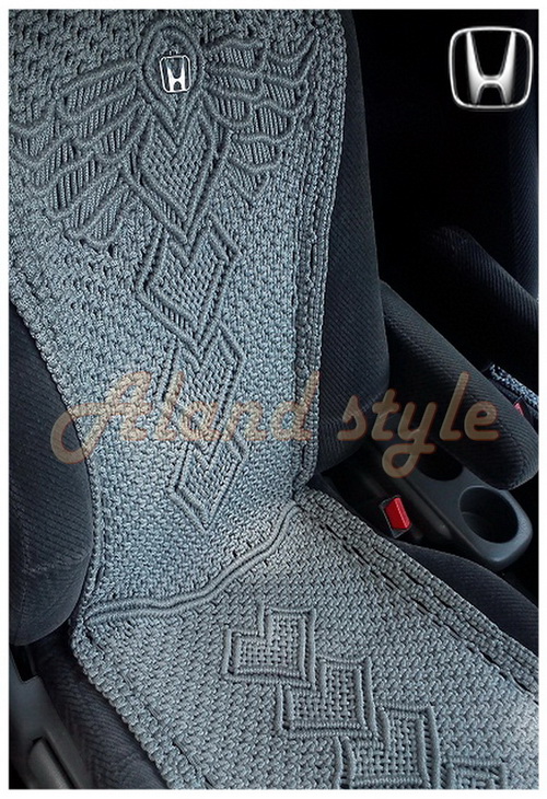 Оригинальный подарок водителю - серые плетеные накидки