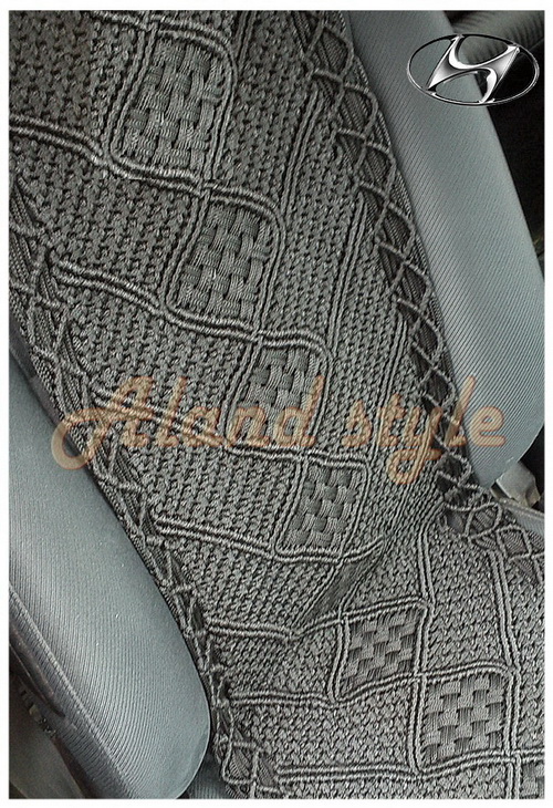 Оригинальный подарок водителю - плетеные накидки цвета 'мокрый асфальт' 