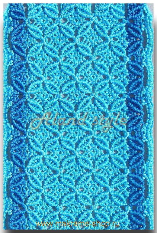 Узор сине-голубых плетеных накидок