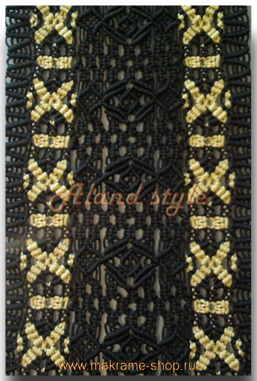 Узор черно-бронзовых плетеных накидок