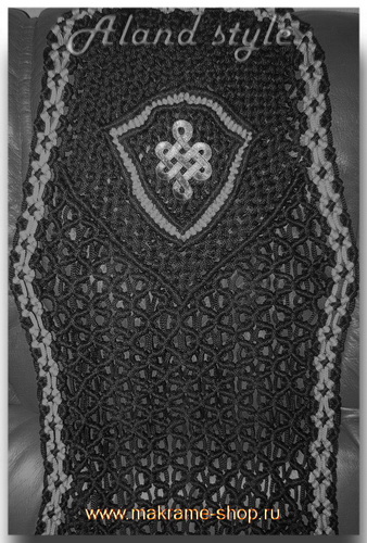 Узор плетеных накидок со щитом