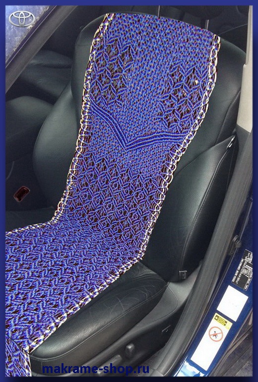 Заказать плетеные накидки на кожаные сиденья автомобиля